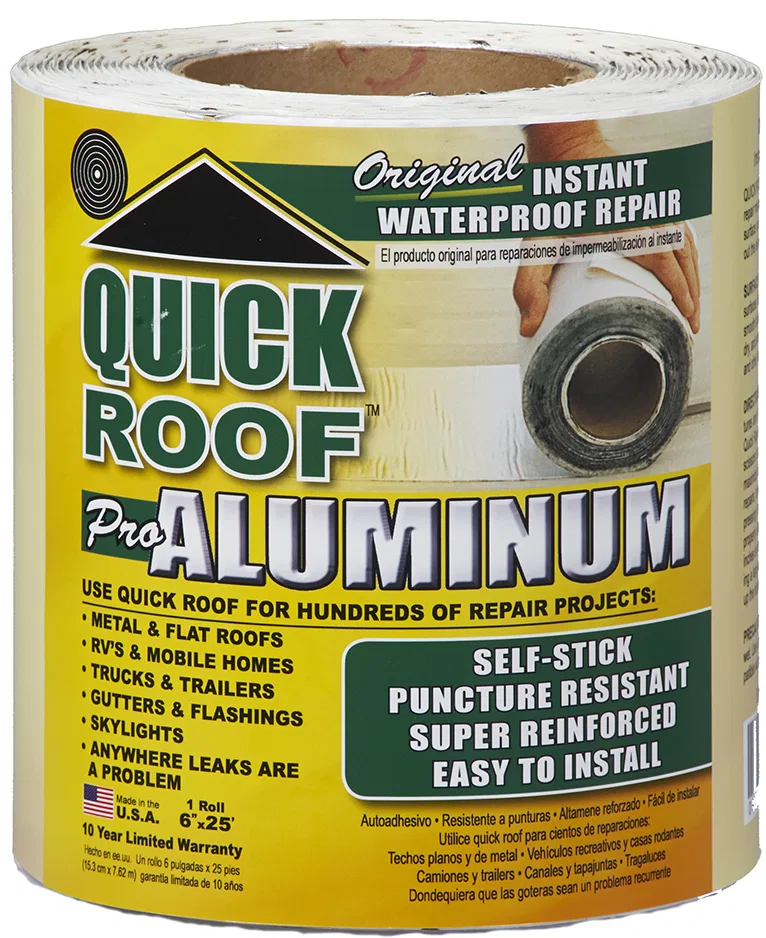 QR625 – COFAIR PROD Roof Repair Tape, Use To Repair Leaks On Metal And Flat Roofs/ RV And Mobile Homes/ Trucks And Tr...